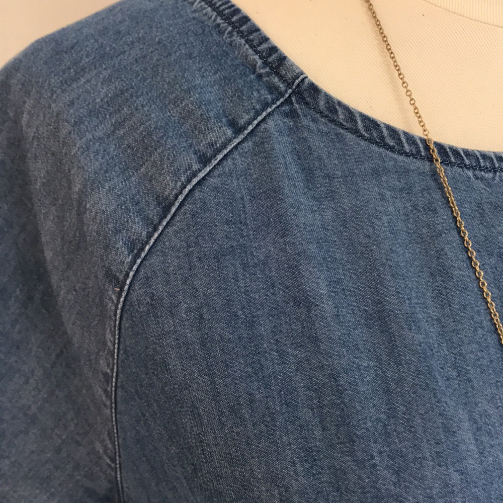 Divided Blue Mini Dress - Picture 2 of 8